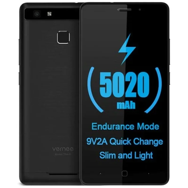 Смартфон Vernee Thor E 3 ГБ ОЗУ 16 Гб ПЗУ 5 0 дюйма 4G LTE MTK6753 восемь ядер Android 7 5020 мАч