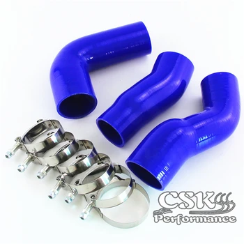 

Silicone Intercooler Turbo Pipe Hose W/ T-Clamps Kit Fits For BMW E60 E61 530d 525d