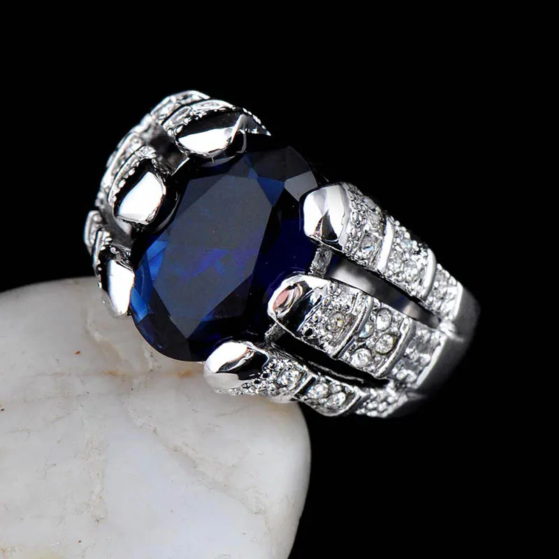 Кольцо Bague Ringen классическое кольцо из 100% натурального серебра 925 с 11*14 мм овальным