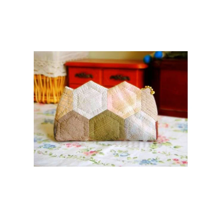 3.8cm hexagon Grandmother garden 50 pcs/lot Yarn-dyed fabric DIY Handmade patchwork quilts cotton countryside Stripe