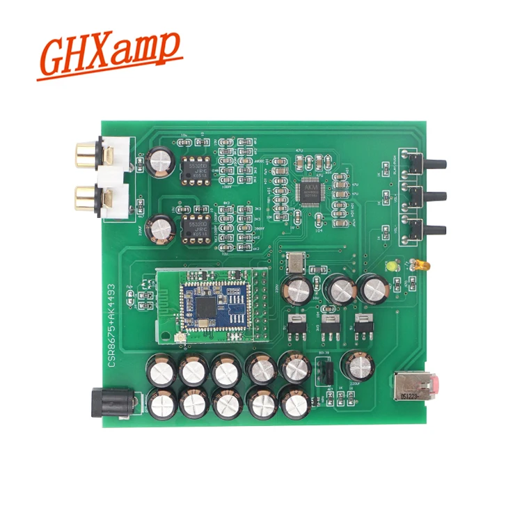 Bare Decoder board GHXAMP CSR8675+ AK4493 Ultimate Bluetooth 5,0 декодер плата DAC Поддержка APTX HD чехол - Цвет: Bare Decoder board