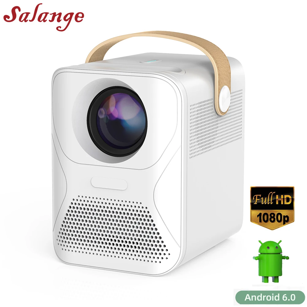 Salange P56 1080P Android Projector Full HD TV Video Projector Movie 8000mAH Home Theater