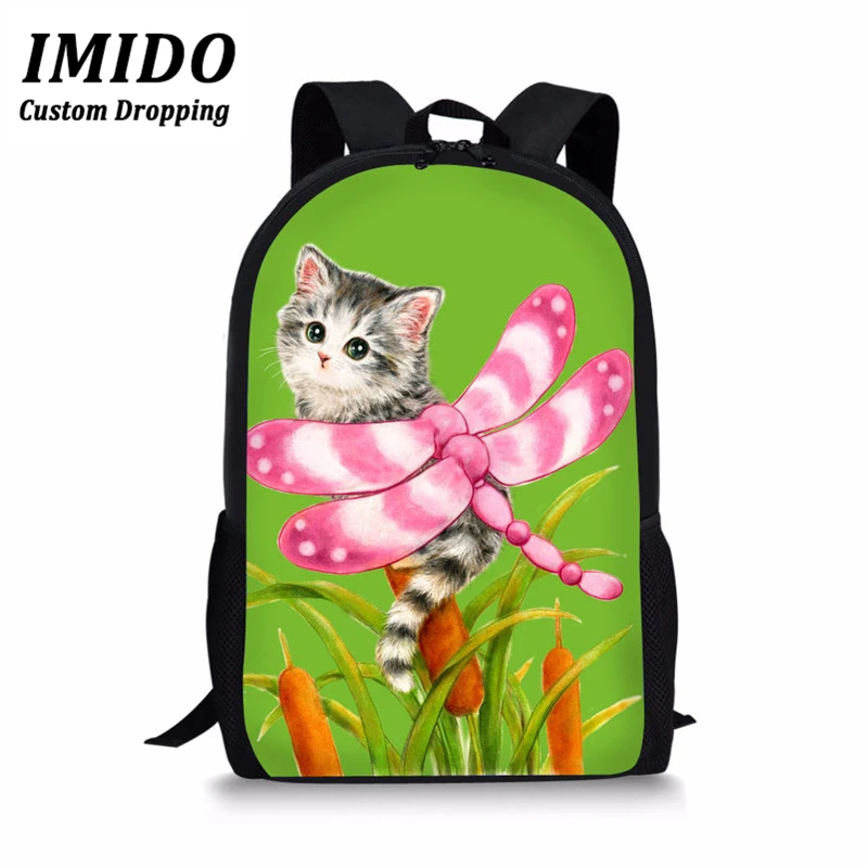 IMIDO Kawaii/школьная сумка с принтом панды для девочек-подростков; Милая школьная сумка для детей; рюкзак для школьников; функциональная сумка для книг; - Цвет: WLL3431C