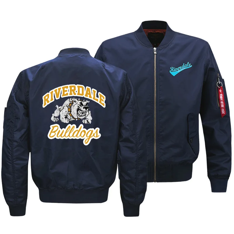 

Riverdale Jacket Autumn And Winter Coat Bulldogs Dogs Starling Jacket MEN'S Coat Flight Suit