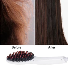 Выпрямитель для волос расческа и салон электрическая расческа для укладки волос IONIC выпрямитель для волос щетка для бороды прямой инструмент