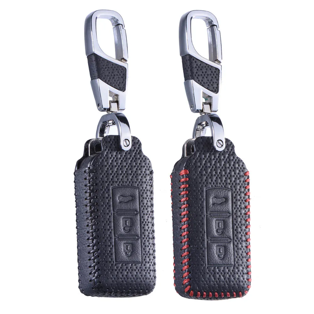 Кожаный брелок для дистанционного управления Mitsubishi Outlander Lancer 10 EX Pajero Galant Sport ASX RVR