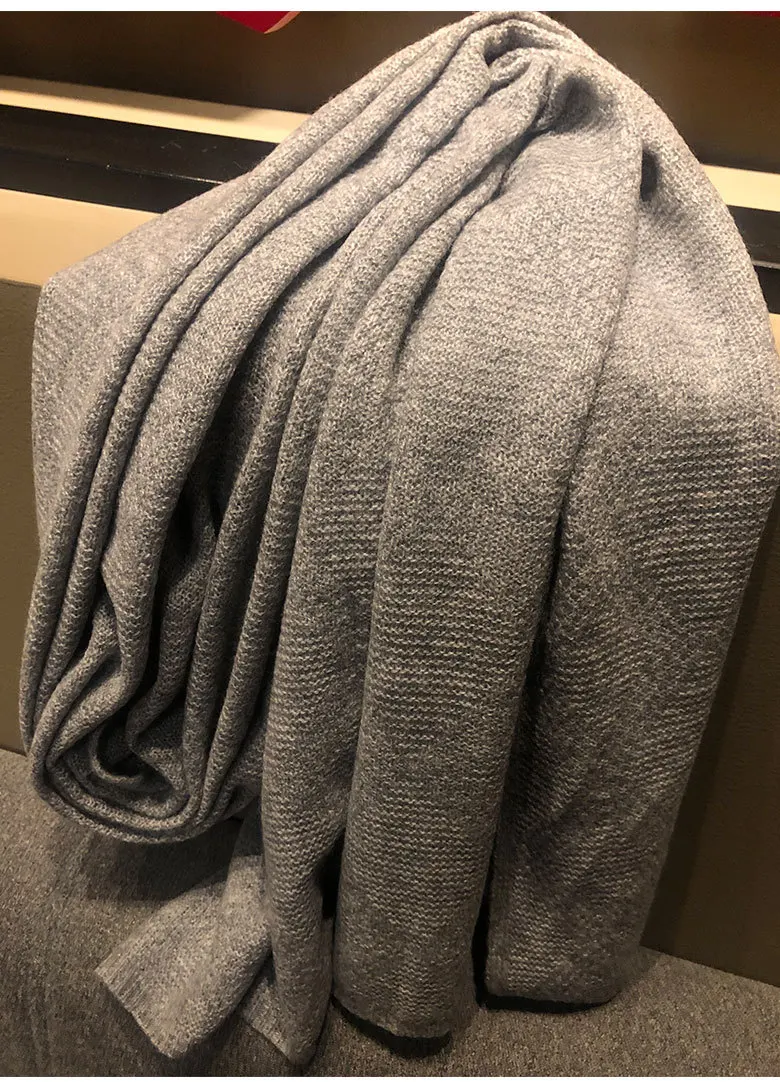 Женский шарф из 100% кашемира теплый и удобный длинный Повседневный Шарф макси на