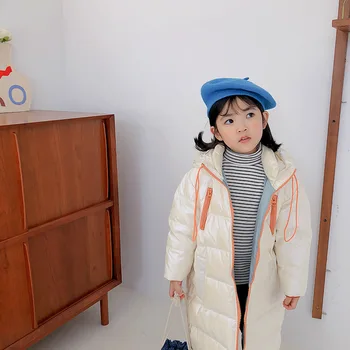 

Clothing Length Collar Yishan Love Winter New Children 's down Jacket over the Knee Mid-Length Men 's and Women 's Children 's C