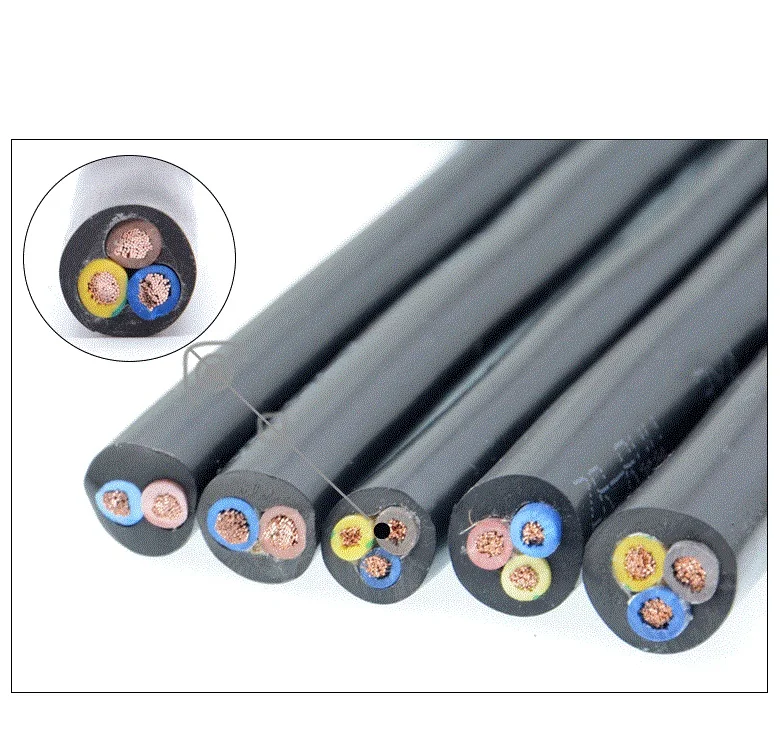 Чистый медный кабель RVV2 core 3 core 4 core 20AWG/18AWG/17AWG/15AWG управление проволочная оболочка шнур; кабель питания
