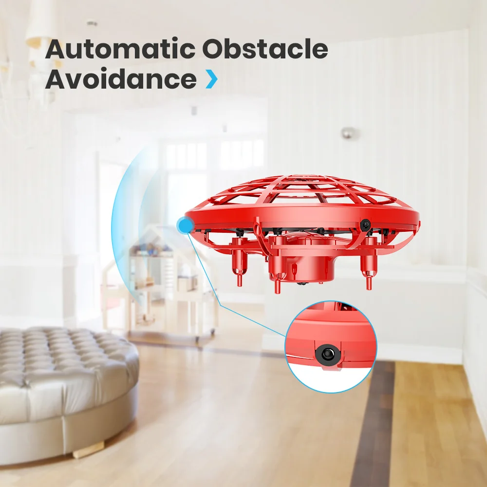 Holy Stone UFO Mini Drone Infraed Hand Sensing Aircraft Anti-Collision Hand Operated RC Drone For Kids Helicopter Toys Holy Stone UFO Mini Drone Infraed Hand Sensing Aircraft Anti-Collision Hand Operated RC Drone For Kids Helicopter Toys