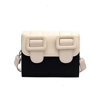 

Solid Color Shoulder Bag 2020 New Style Square Sling Bag