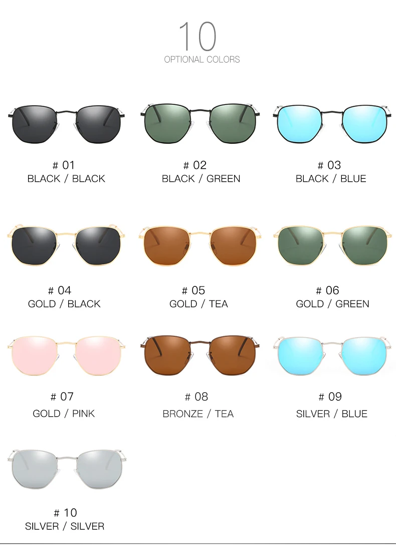 Новое поступление, поляризационные зеркальные солнцезащитные очки Polaroid, мужские, квадратные, спортивные, солнцезащитные очки для женщин, УФ, металлическая петля, UV400, для мужчин и женщин