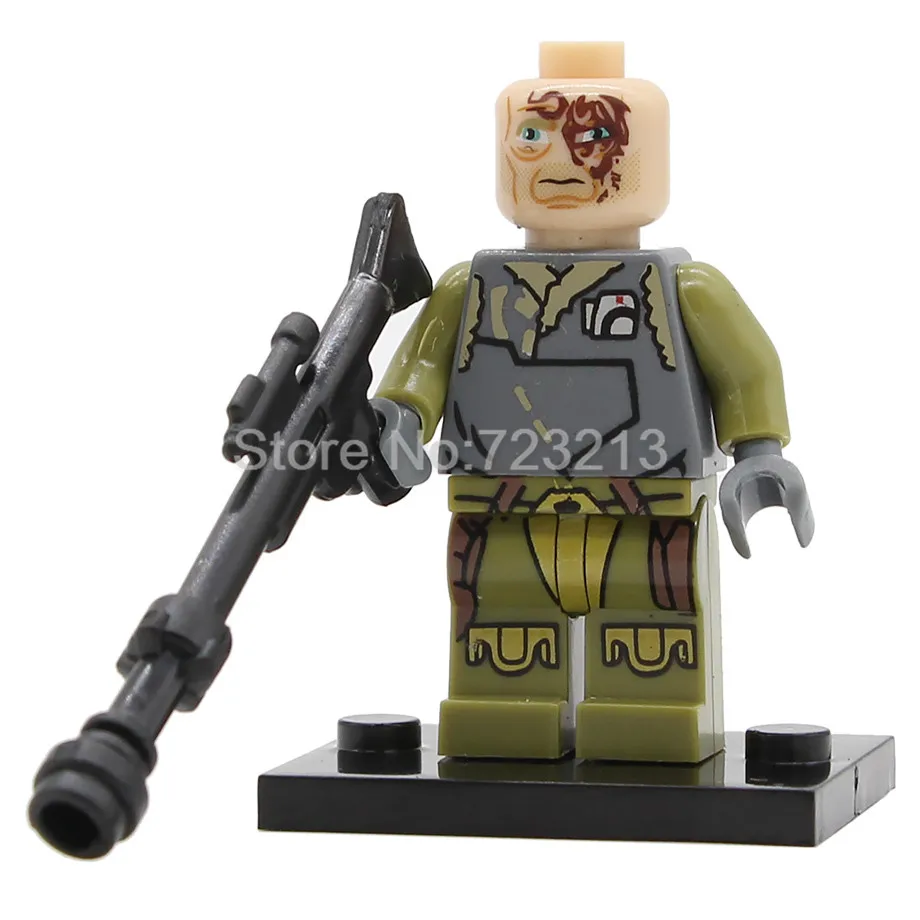 Obi Wan Одиночная Obi Wan Star Wars Qi'Ra Quay Tolsite Lando Poe Dameron IG-88 Rose Lobot Модель Набор строительных блоков кирпичные игрушки - Цвет: Obi Wan