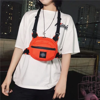 

Woman Man Tactical Chest Rig Bag Hip Hop Streetwear Multifunctional Chest Vest Rig Crossbody Waist Bag Adjustable Fanny Pack