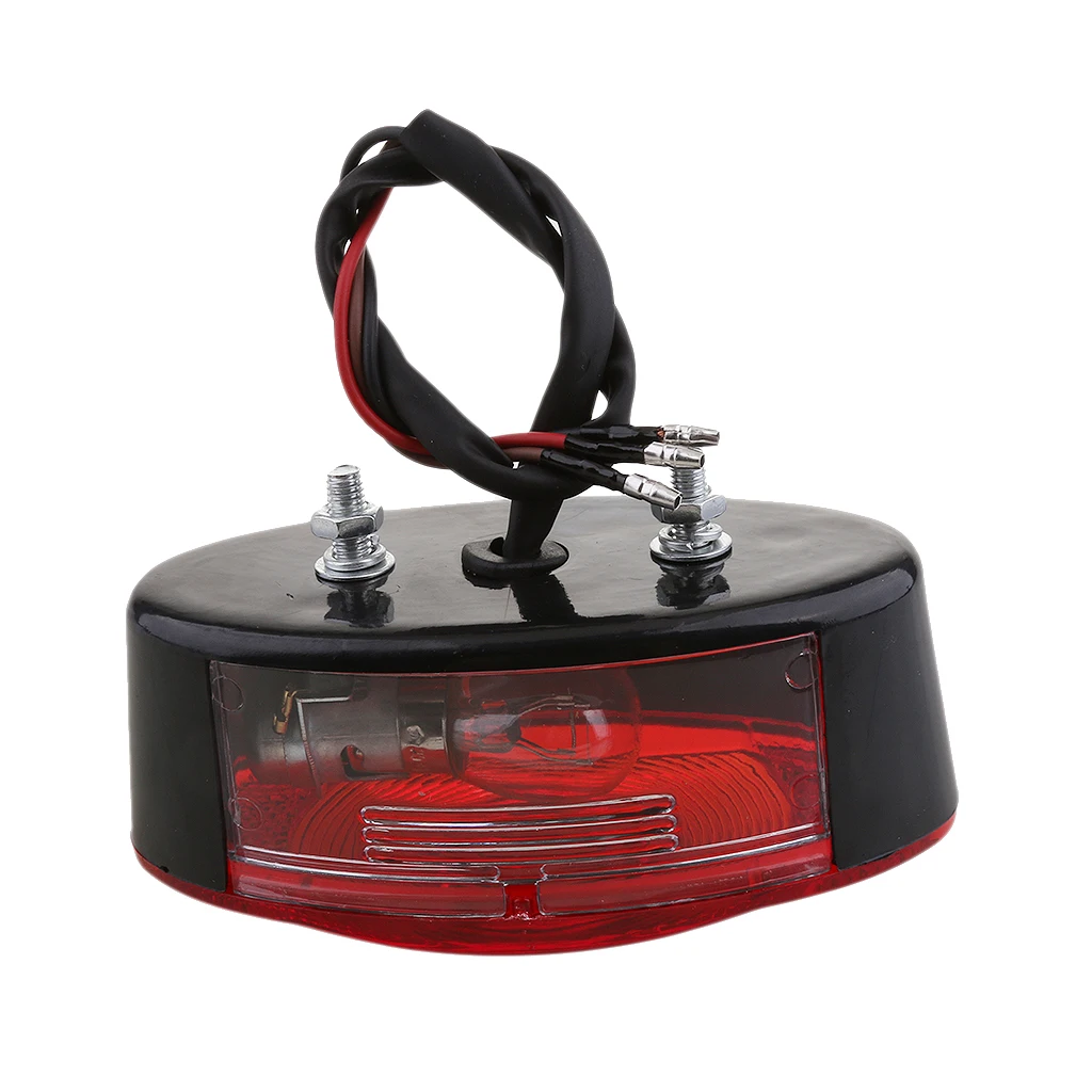 12V Bulb Motorcycle Quad ATV Running Brake License Plate Tail Light