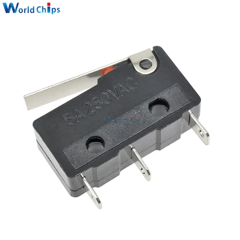 10 шт. такт переключатель вкл. KW11 3Z 5А 250В микропереключатель 3PIN Пряжка