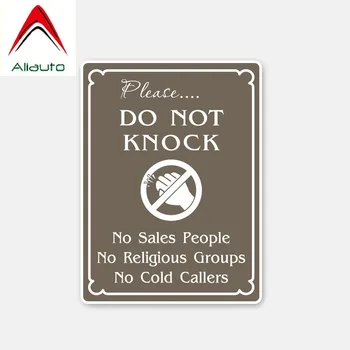 

Aliauto Warning Car Sticker Please Do Not Knock No Sales Accessories Vinyl Decal for Smart Fortwo Opel Astra J Kia Rio,11cm*8cm