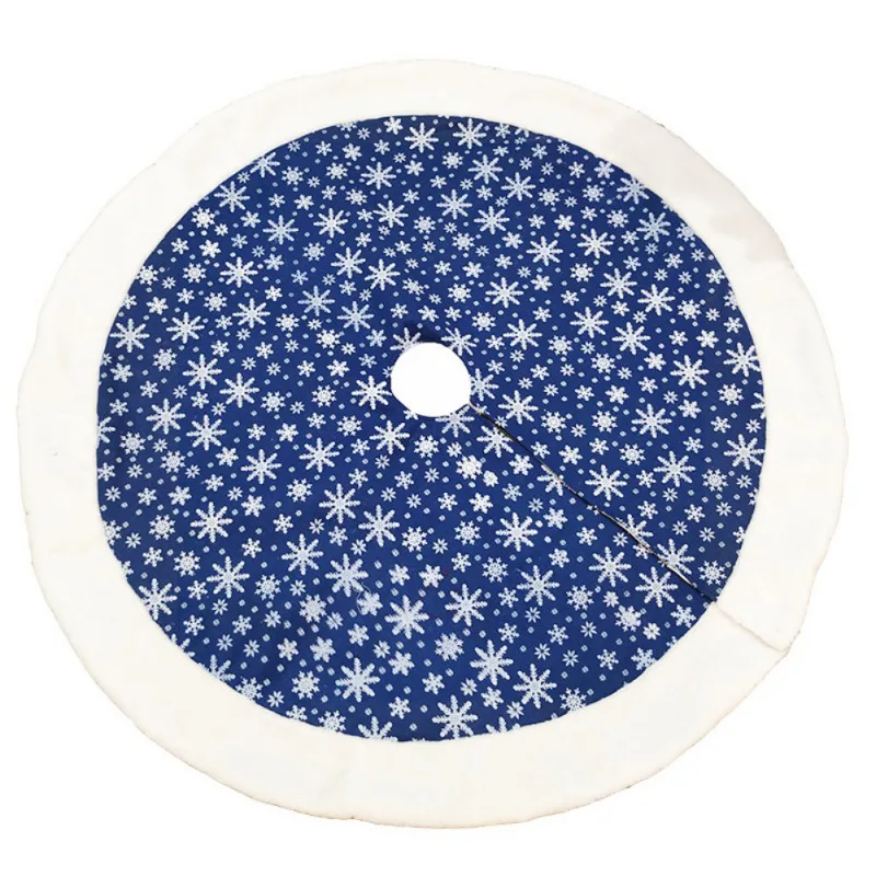 

120cm Durable Delicate Cartoon Christmas Tree Skirts Floral Anti-dust Home Decoration