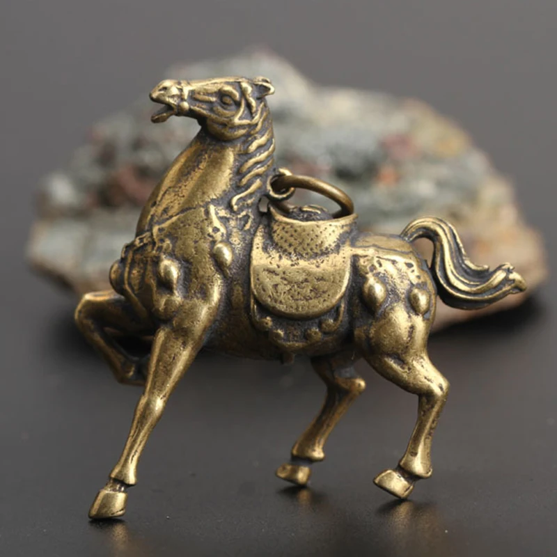 Новый Медный конский орнамент декорация для дома с животными 35 мм * 14 42 тонкой