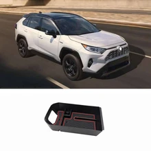 Резиновый коврик для Toyota RAV4 RAV 4 MK5 XA50 50 аксессуары внутренний ящик для хранения в подлокотнике автомобиля сетчатый чехол отделка автомобиля Стайлинг