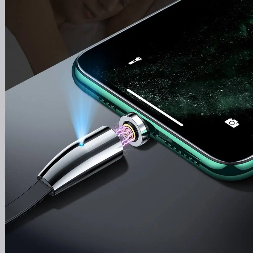 Cafele 3A Micro usb type C светодиодный индикатор быстрой зарядки Магнитный кабель для передачи данных для huawei P30 Pro mate 30 5G Xiaomi Mi9 5G Redmi K20