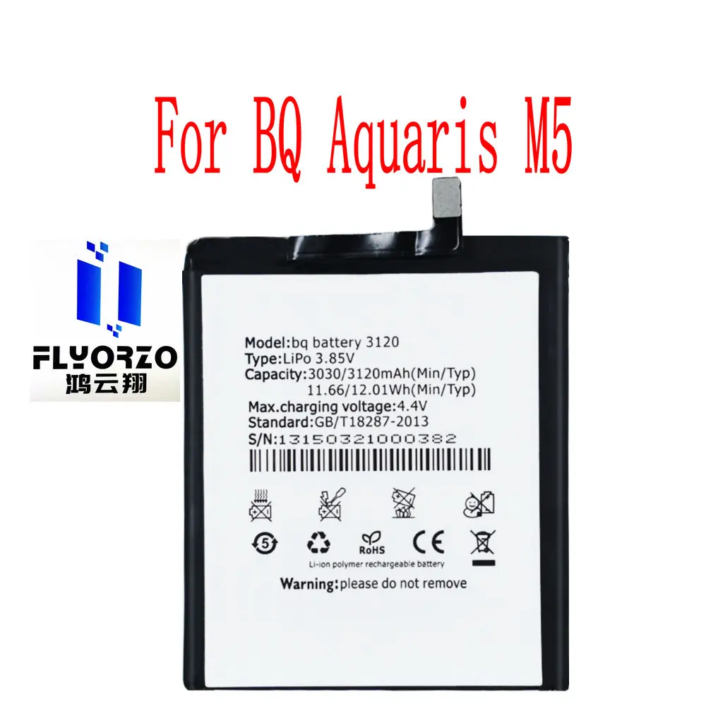 Совершенно новый 3120mAh аккумулятор BQ 3120 Аккумулятор для BQ Aquaris M5  мобильный телефон | AliExpress