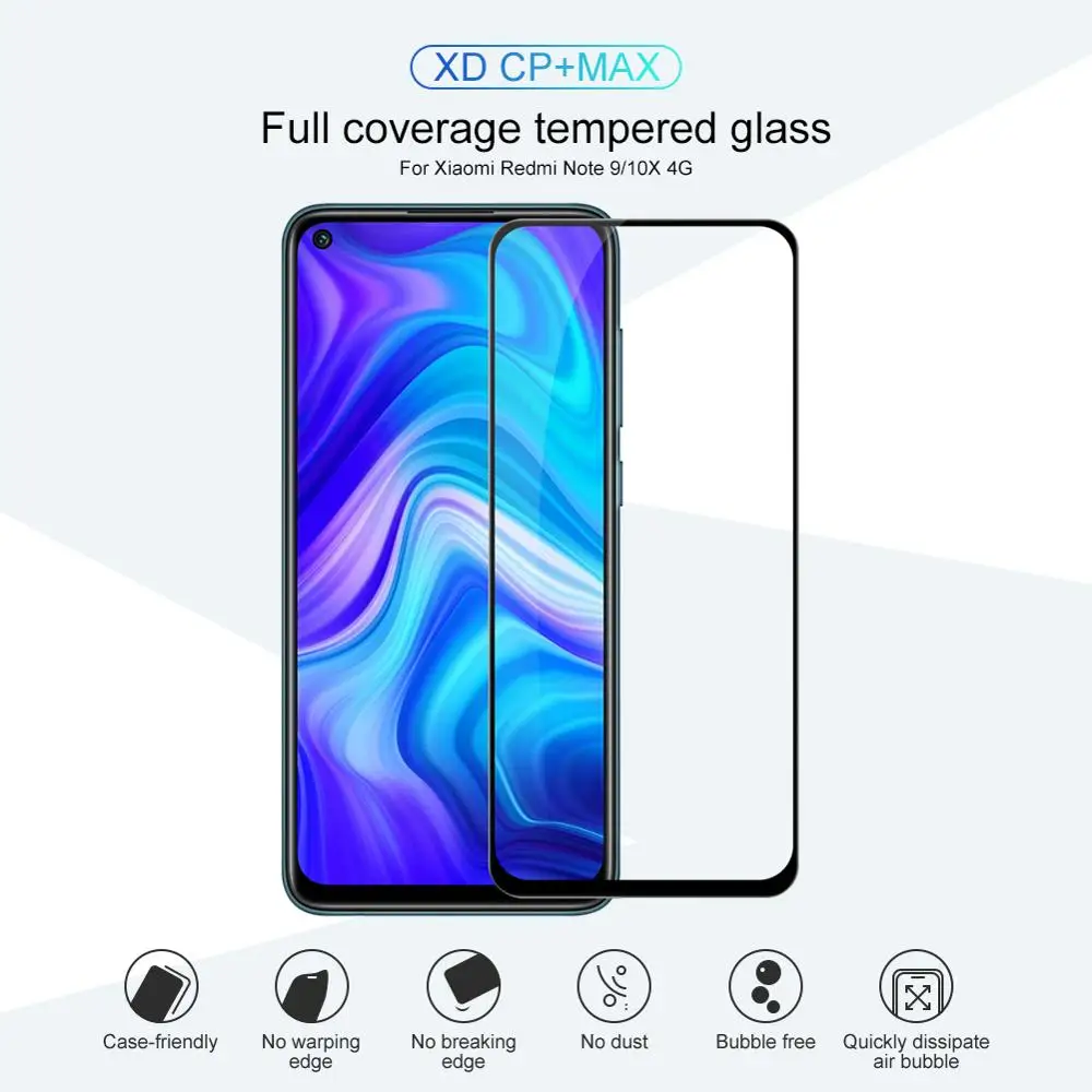 

for xiaomi redmi note 9 Glass Screen Protector Redmi 10X glass screen NILLKIN 9H Redmi 10X 4G Tempered Glass Protector