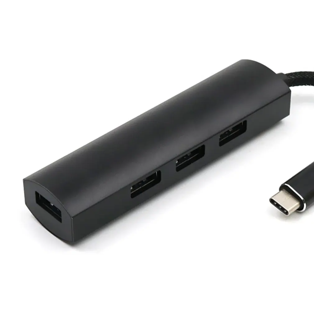 4 в 1 Мультифункциональный Тип C к usb-концентратору портативный размер type C до 4 USB 3,0 концентратор удлинитель адаптер подходит для ноутбуков