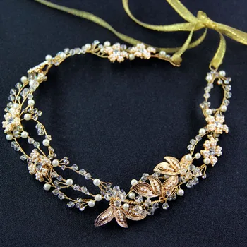 

Amazing Full Wrap Style Frosted Garden Entwined Crystal Hair Vine Hair Accessories Women Bride