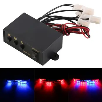 

Universal 12V 6 Ways LED Strobe Light 3 Flashing Modes Controller Flash Light Box For Car Motorcycl