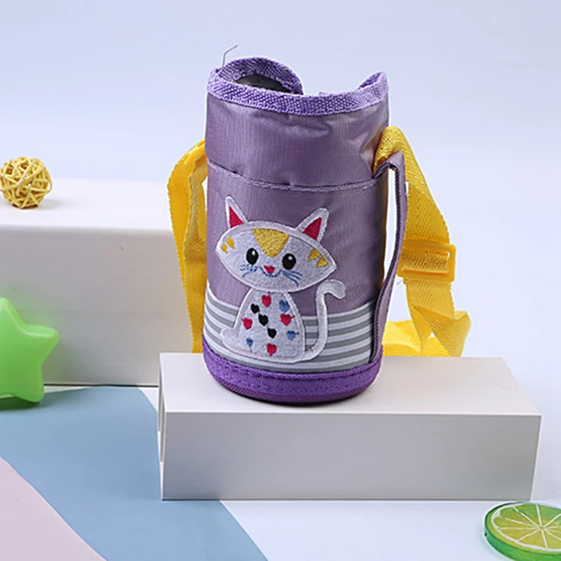 Детская чашка мультфильм школьная бутылка питьевой воды соломка из нержавеющей стали Сиппи чашка с плечевым ремнем