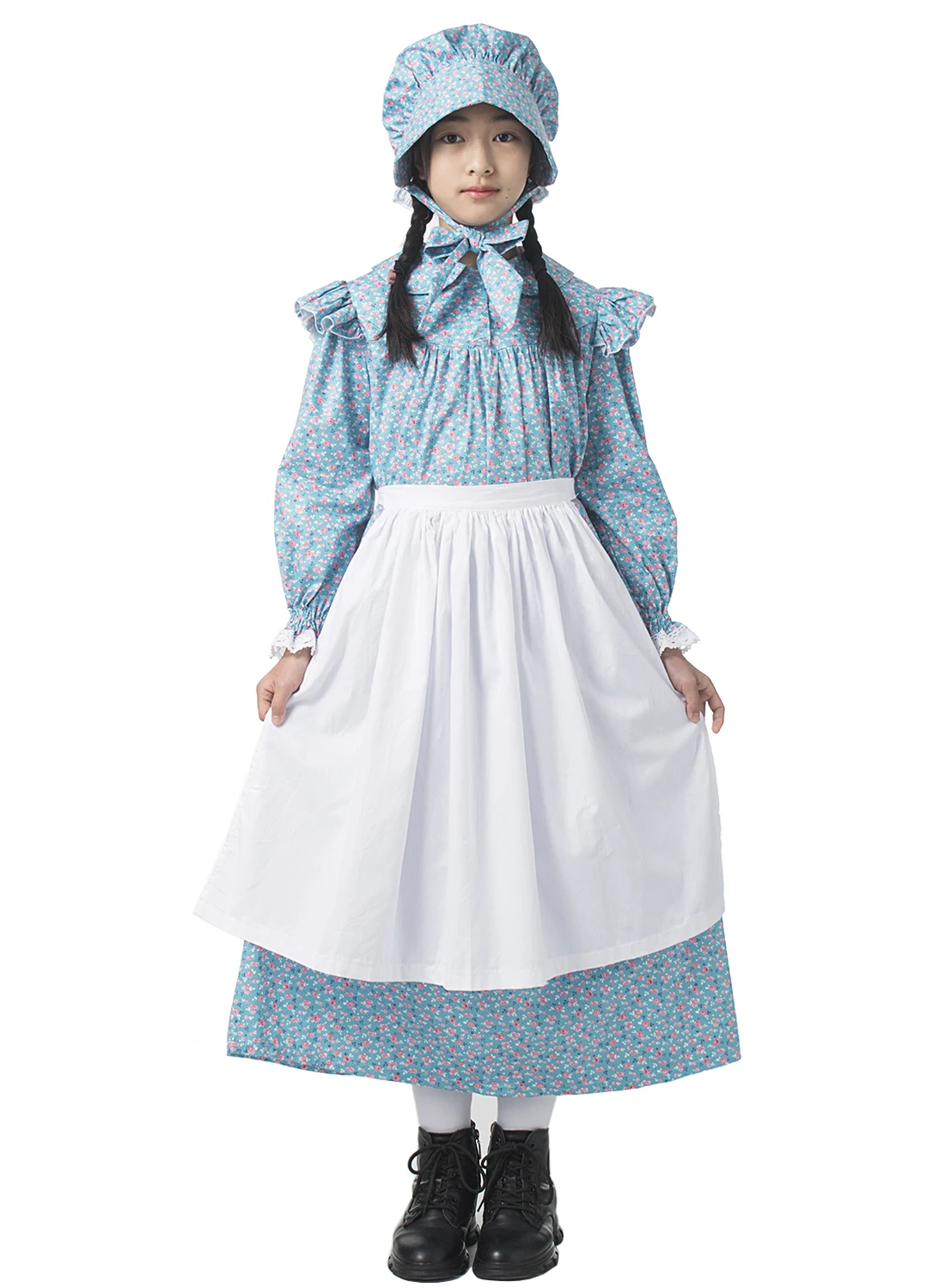 Pioneer Dress for Girls Child Colonial Historical Costume Vintage