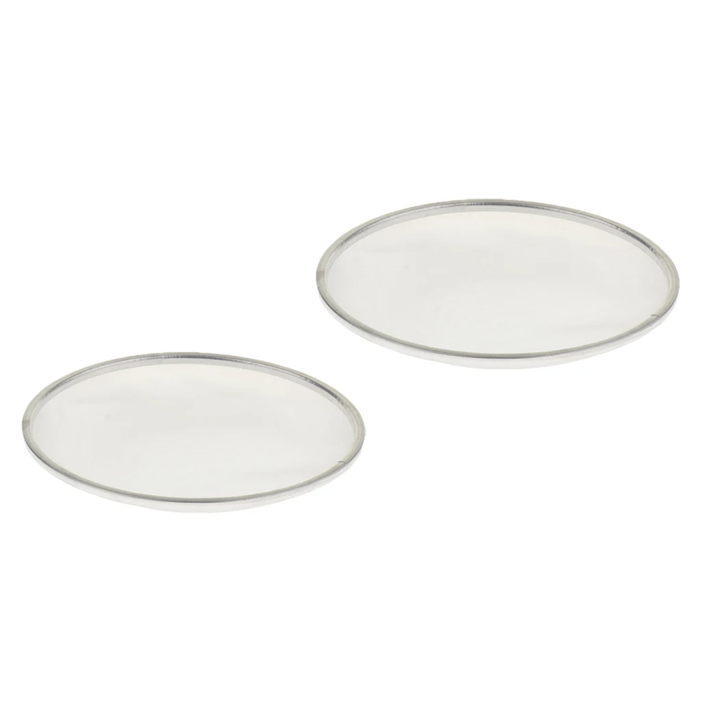 2 Pieces 8inch+10inch Mesh Drum Head Mute Silent Pads Percussion Parts (White)