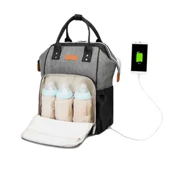 

Multi-function Nappy USB diaper bag backpack Large Capacity maternity bag Waterproof Outdoor stroller kits baby bags for mom