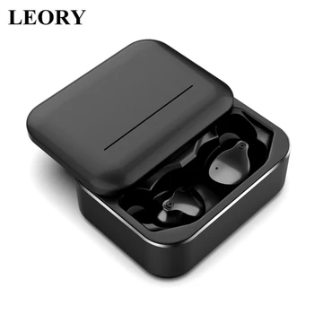 

LEORY Wireless bluetooth 5.0 Earphone Smart Noise Cancelling HiFi Stereo Earbuds HD Call 3200mAh Charging Box Headset with Mic