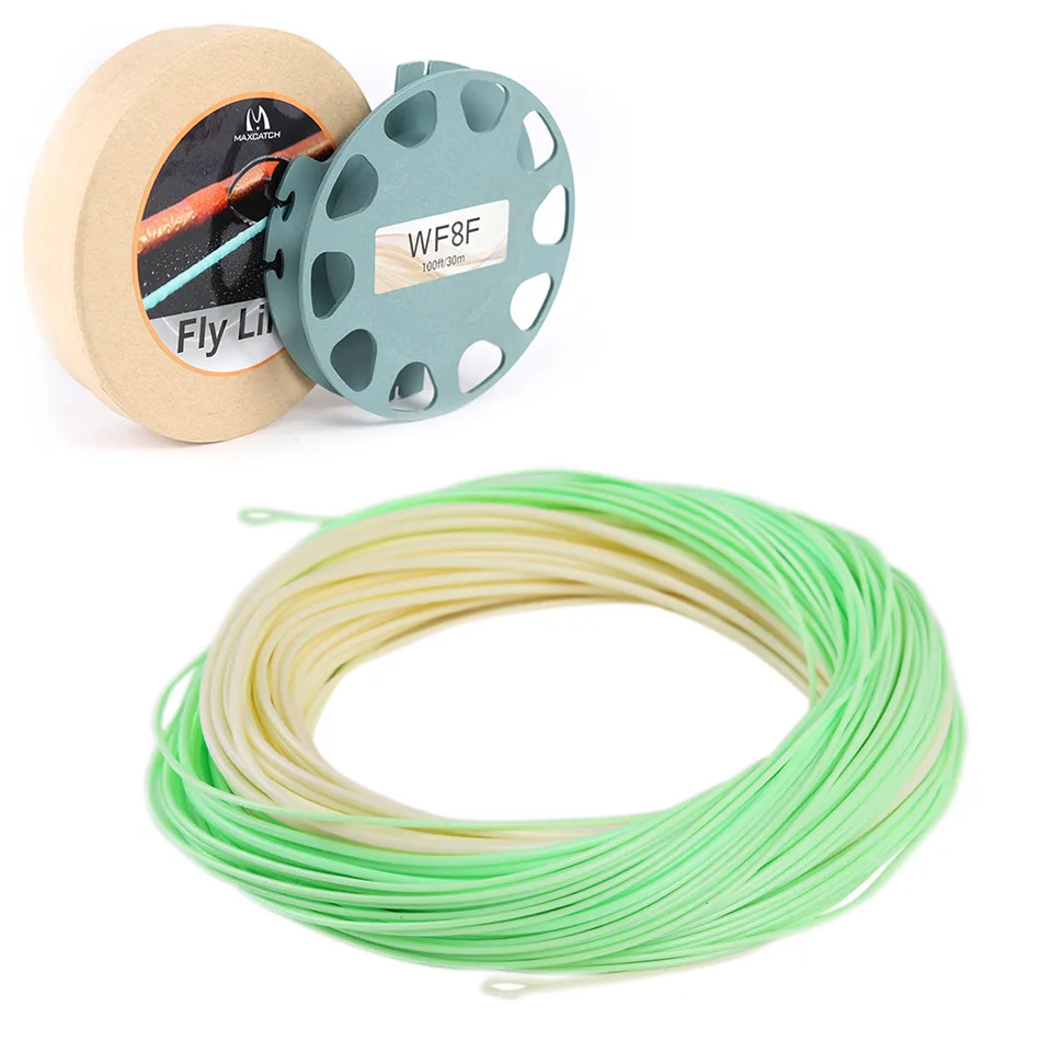Maximumcatch 100FT рыболовная леска двухцветная 4 8WT Вес вперед плавающая|fishing line|fly linefly