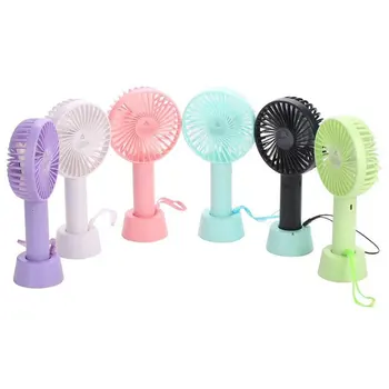

Rechargeable Portable Handheld Fan Without Battery Mini Usb Fan Four Leaf Fan Design Third Gear Wind Speed Silent Operation