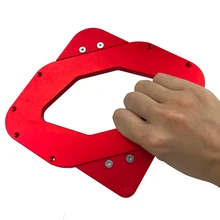 Jauge de filet en alliage d'aluminium, jauge de cône, règle d'angle, jauge de Contour, rayon d'arc, gabarit d'angle rond à gabarit rapide