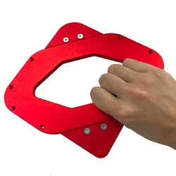 Jauge de filet en alliage d'aluminium, jauge de cône, règle d'angle, jauge de Contour, rayon d'arc, gabarit d'angle rond à gabarit rapide 