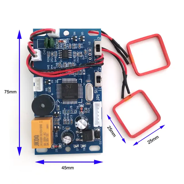 RFID Two Way Embedded Door Access Control Access Control Two Side Swipe Card  With 2pcs Mother Card 10pcs Em Key Fob Min:1pcs 3