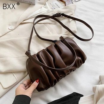 

[BXX] Small PU Leather Crossbody Bags For Women 2020 Autumn Winter Shoulder Handbags Female Fashion Travel Cross Body Bag HO074