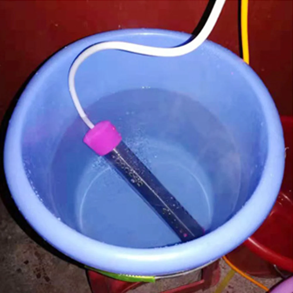 Calentador eléctrico de agua de alta potencia, caldera portátil de inmersión de 1500W, Elemento calentador de agua