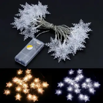 

2M 20 LED Snow Fairy String Light Wedding Party Christmas Decor Cool / Warm
