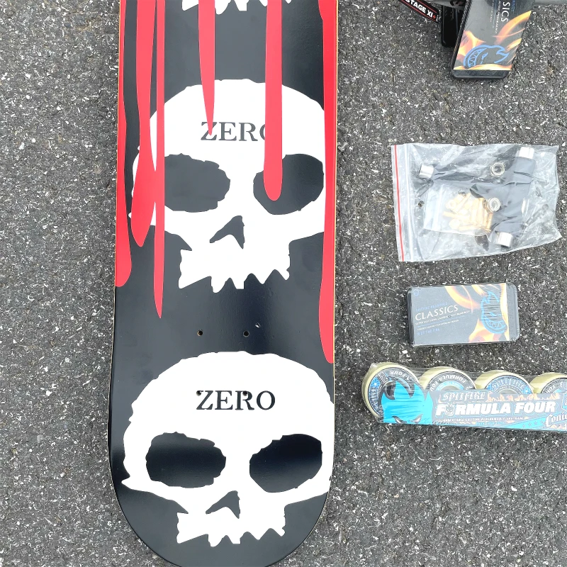 Zero 7-Layer Canadian Maple Color Professional Skateboard Complete Double Rocker 7.75/7.8/8.0/8.125/8.25/8.375/8.5 Inch Size