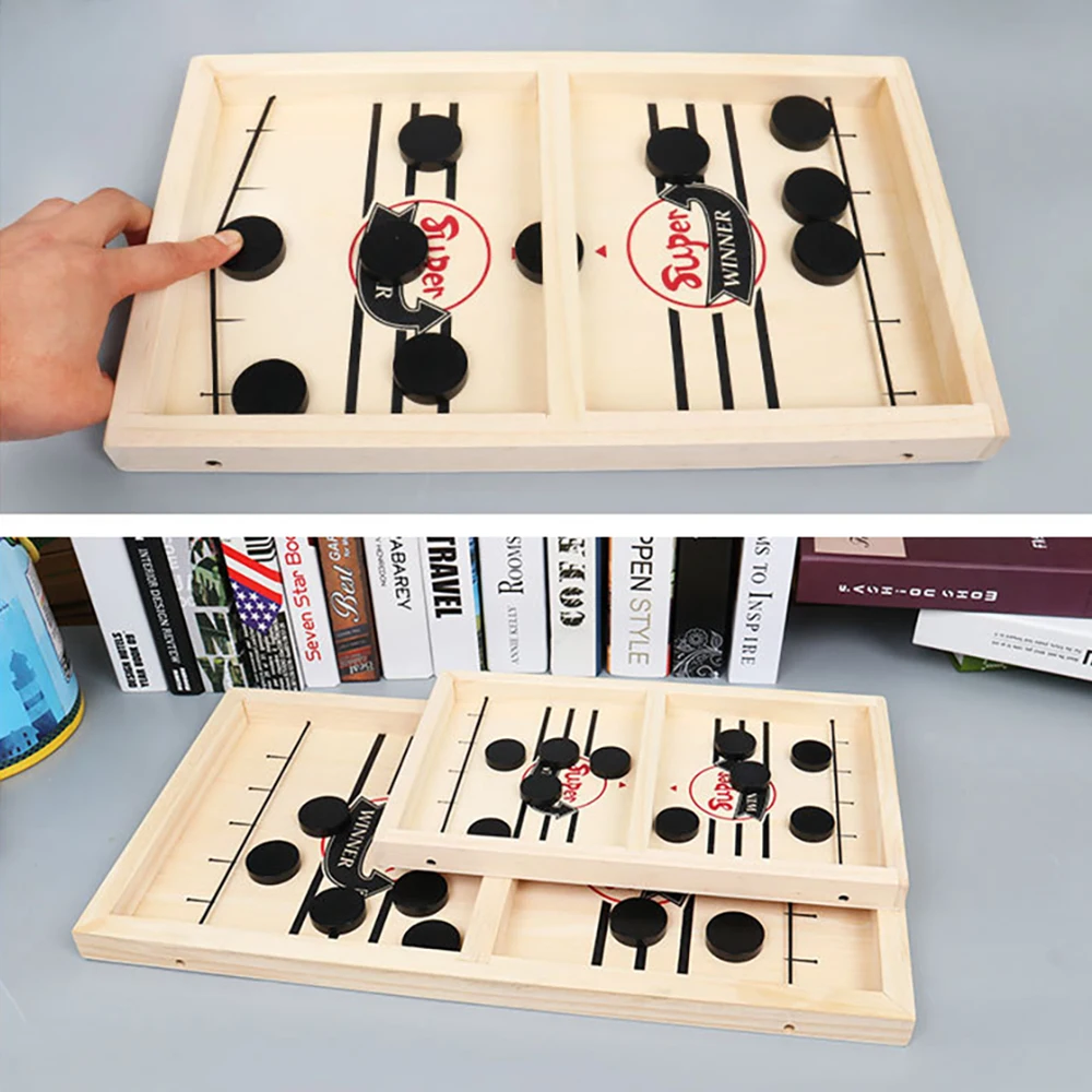 Супер победитель игры Foosball Быстрый хоккейный слинг Puck игра развивающий Забавные
