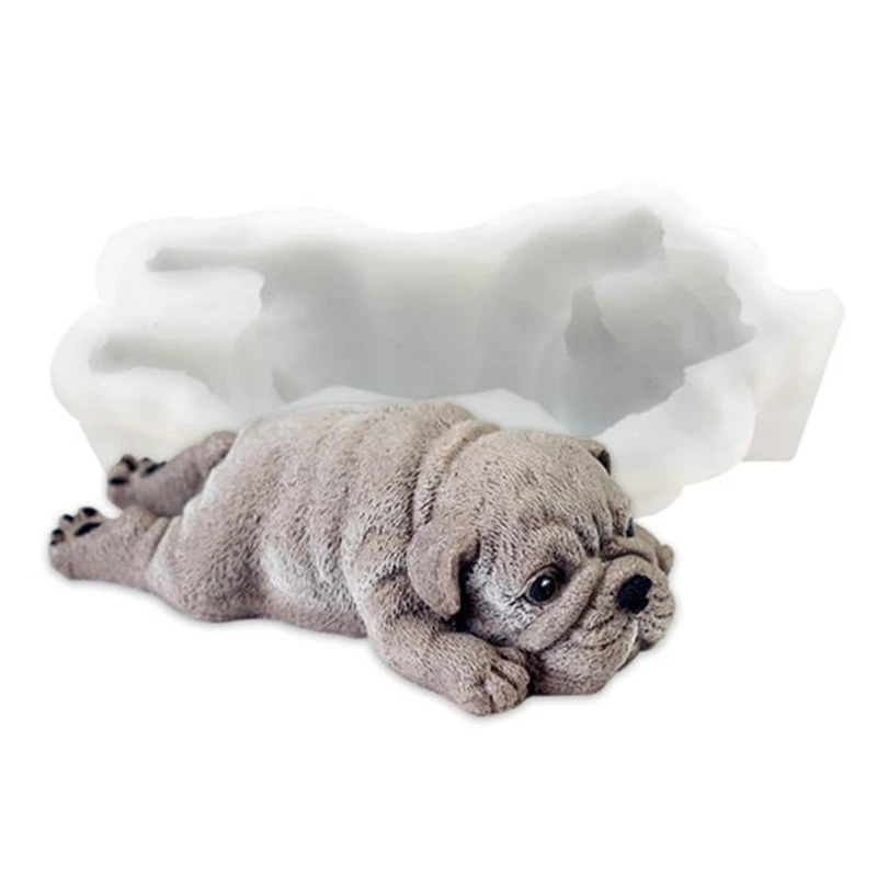 Pudding Kuchenform Mold Silikon Mousse 3D Eis Dekoration Fondant Hund W8Z0