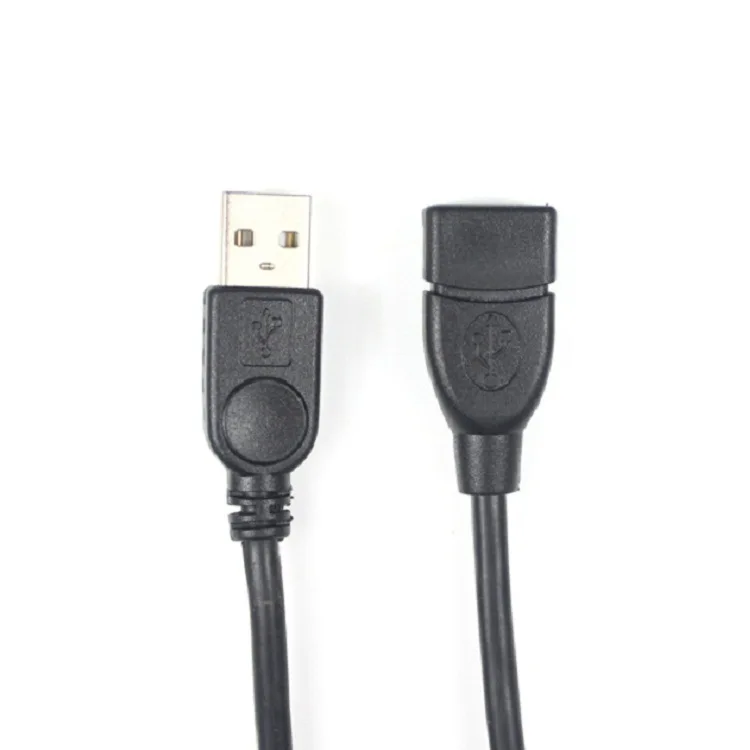 Высокоскоростной USB кабель-удлинитель 2,0 USB кабель-удлинитель 1,5 м с магнитным кольцом A-F экранированный черный провод медный сердечник
