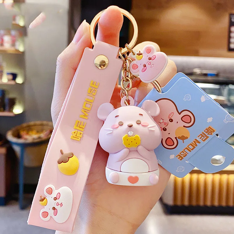 Mouse Design Keychains Cartoon Fashion Luxury Key Chain Accessories For Car  Keys PU Leather Animal Keyrings Rings Holder Bag Charm Jewelry From  Yambags, $1.14