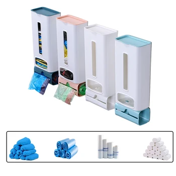 

Detachable Garbage Bag Storage Box Household Wall-mounted Tissue Storage Rack Bathroom Kitchen Large Capacity Debris Organizer