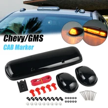 Becinsee – marqueurs de toit pour Chevy Silverado GMC Sierra 07 13, 12V, lumières de toit à lentille fumée noire 